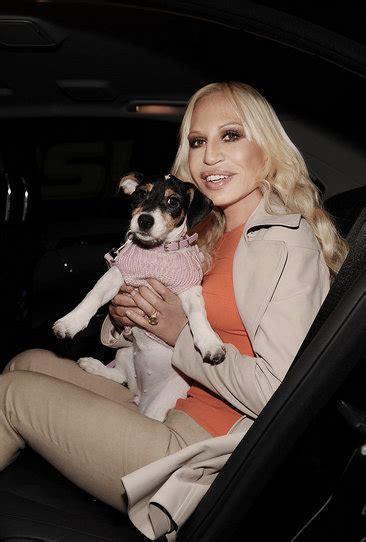 donatella versace dog|Donatella Versace Says Fur Is Over .